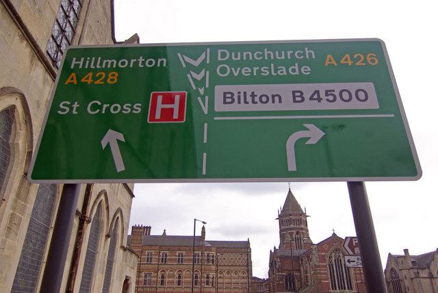 File:Road sign - Warwick Street, Rugby - Geograph - 1676330.jpg