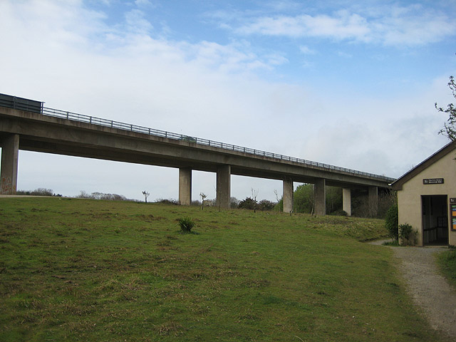 File:A30 flyover, Hayle Estuary - Geograph - 783228.jpg
