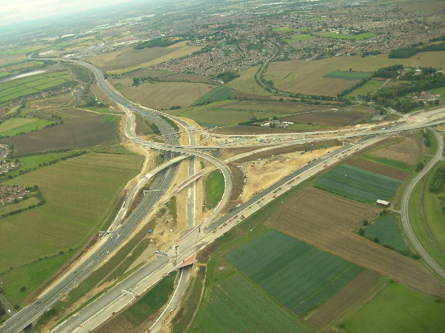 File:New Interchange A1(M) - M62 Ferrybridge - Geograph - 56468.jpg