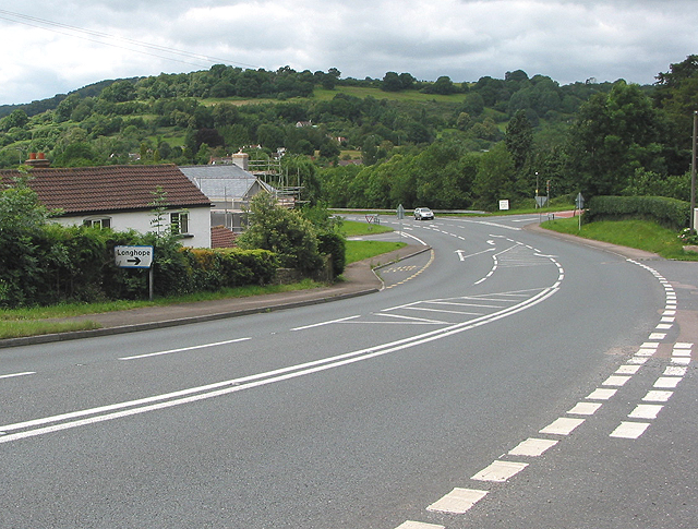 File:The Longhope junction on the A4136 - Geograph - 486901.jpg