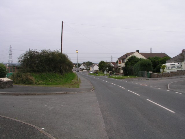 File:The B4320 through Hundleton - Geograph - 981242.jpg