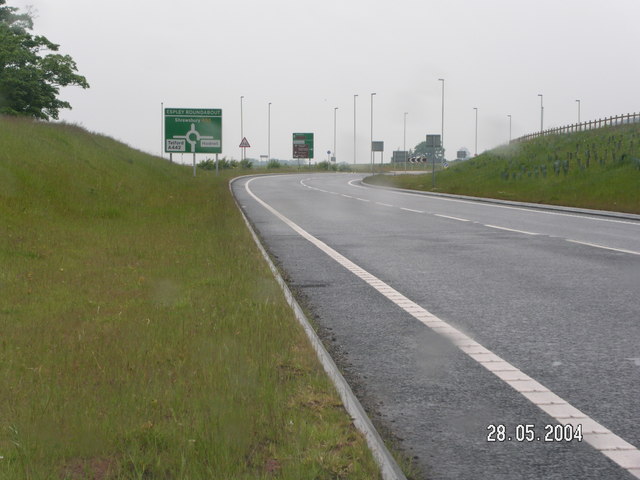 File:Roundabout on the Hodnet bypass - Geograph - 136770.jpg