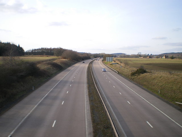 File:The M54 - northwest-wards - Geograph - 1732315.jpg