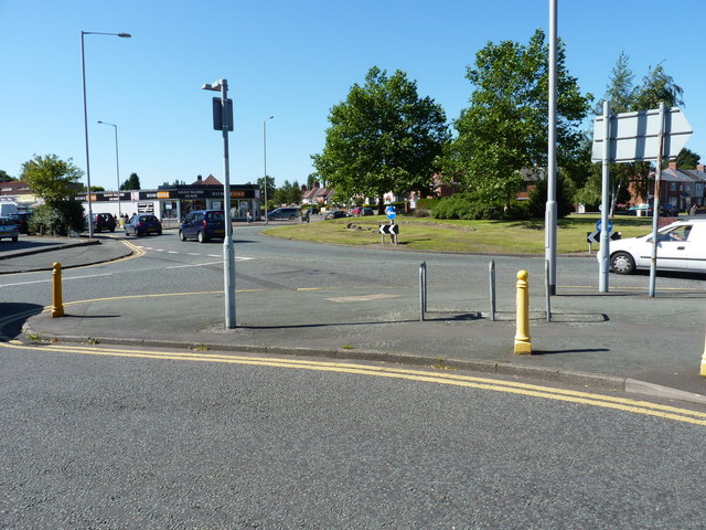 File:Roundabout on the Cannock Road - Geograph - 3121717.jpg
