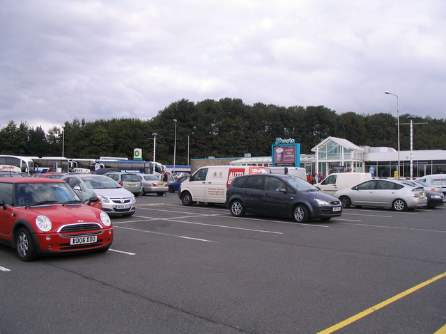 File:Burton-in-Kendal, services on the M6 - Geograph - 571161.jpg