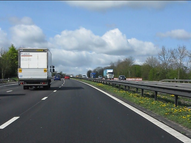 File:M40 motorway at Spring Lane - Geograph - 2358202.jpg