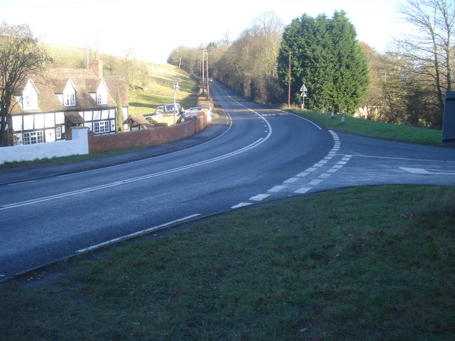 File:Road junction at the Old Hills - Geograph - 623230.jpg