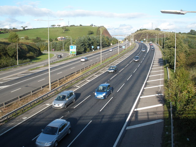 File:The southern end of the M5, near Exeter - Geograph - 996285.jpg