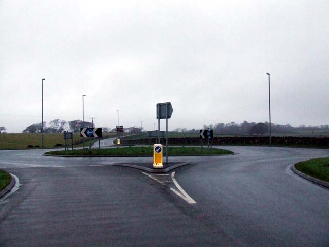 File:Roundabout on B4366 - Geograph - 121319.jpg
