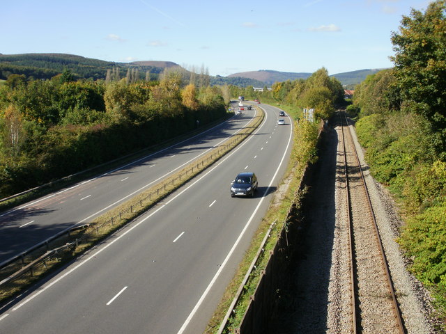 File:Looking northwest from Tregwilym Road bridge, Rogerstone - Geograph - 1663512.jpg