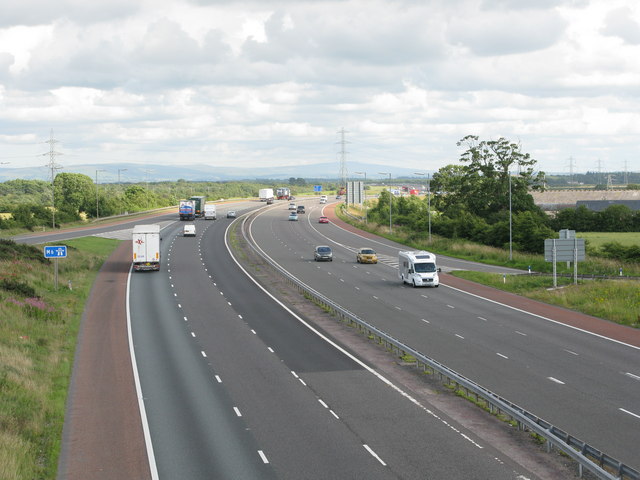 File:M6 from the bridge carrying the A6071 - Geograph - 1414101.jpg