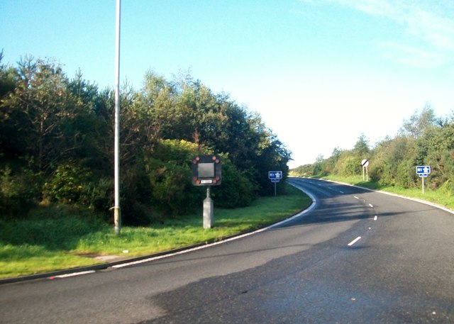 File:Slip road from the A101 on to the M1 Motorway - Geograph - 3184451.jpg