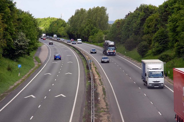 File:The A34 at Harwell - Geograph - 1315536.jpg