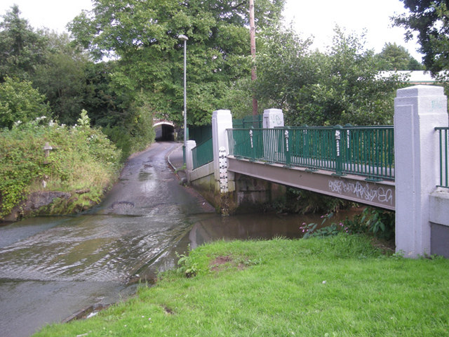 File:The Ford near the railway - Geograph - 939352.jpg