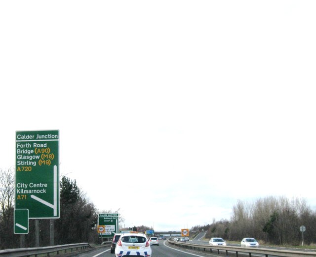 File:A720 northbound - Geograph - 3396239.jpg