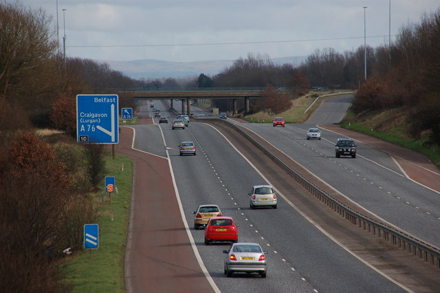 File:The M1 near Lurgan (3) - Geograph - 341409.jpg