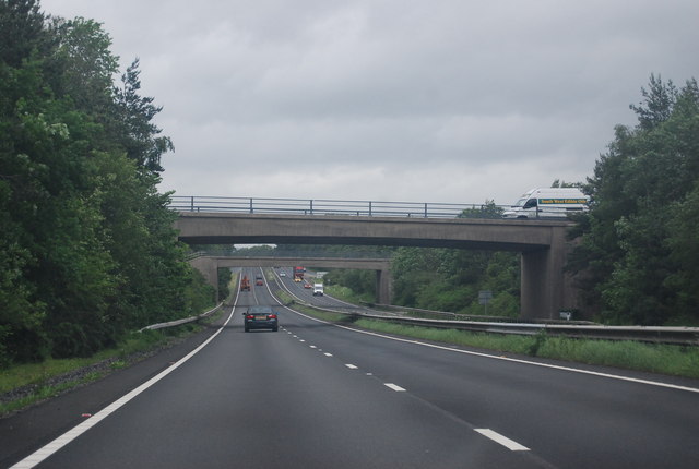 File:Overbridges at Drumbridge, A38 - Geograph - 3035749.jpg