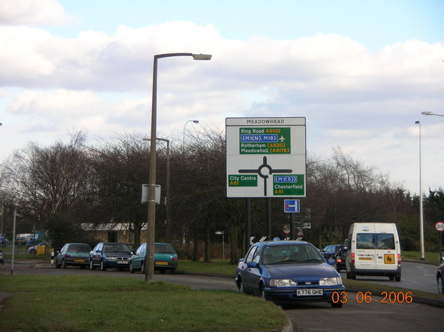 File:Meadowhead Roundabout, Sheffield 8 - Geograph - 134847.jpg