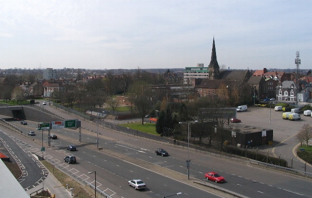 File:Ring road and St Osburgs - Geograph - 397052.jpg