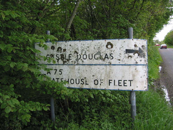 File:Scottish Signs - Old Sign on the A75 - Coppermine - 453.jpg