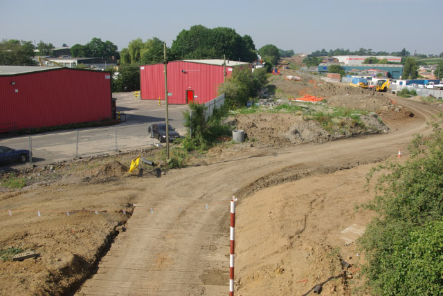 File:New road construction, New Bilton - Geograph - 898160.jpg