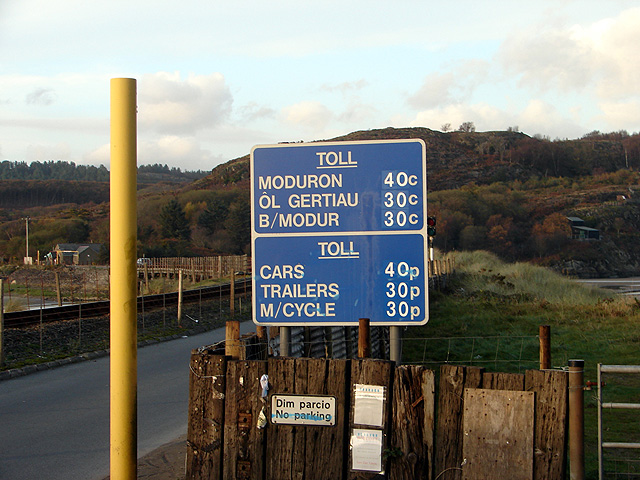 File:Pont Briwet Toll Charges - Geograph - 606788.jpg