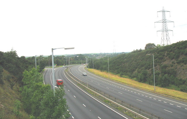 File:The Anglesey bound A55 Expressway - Geograph - 550957.jpg