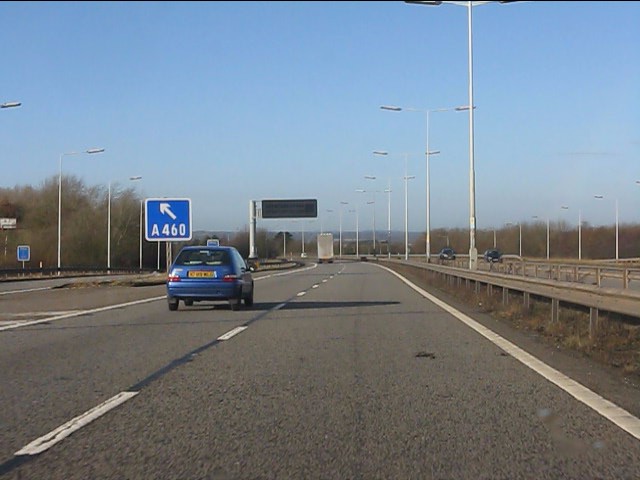 File:M54 Motorway at junction 1, westbound - Geograph - 2246063.jpg