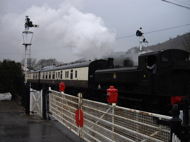 File:Steam Train passing Level Crossing (C) PAUL FARMER - Geograph - 1241167.jpg