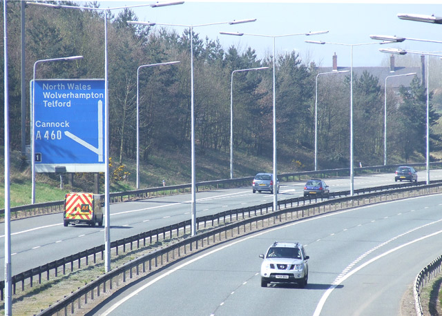 File:M54 near Featherstone, Staffordshire - Geograph - 391701.jpg