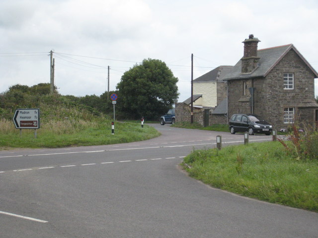 File:Junction on the A3071 at Tremethick Cross.jpg