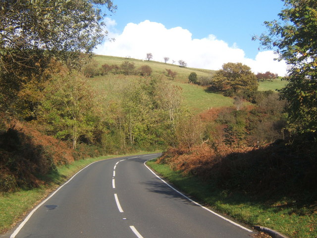 File:A4093 climbing away from Llangeinor - Geograph - 1019764.jpg