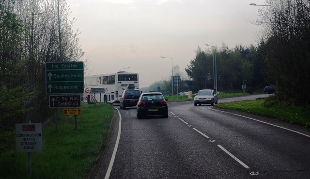 File:Approaching Little Horsted Roundabout - Geograph - 1834595.jpg