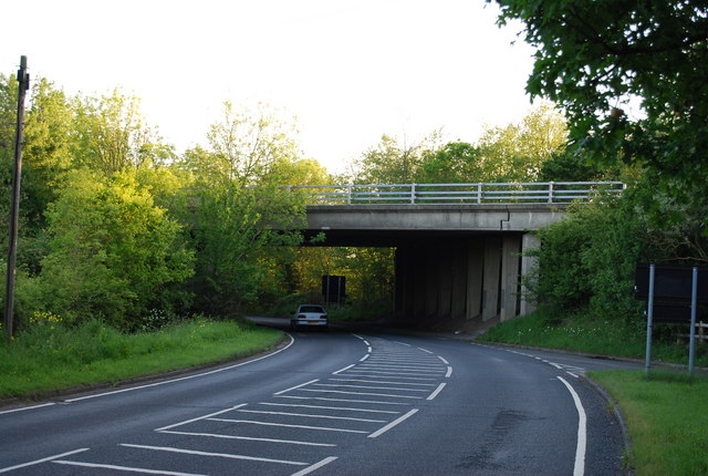 File:B2027 goes under the A21, Tonbridge By-pass - Geograph - 1312195.jpg