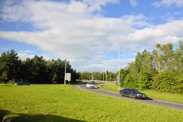File:A41 at M54 roundabout junction 3 - Geograph - 4648262.jpg