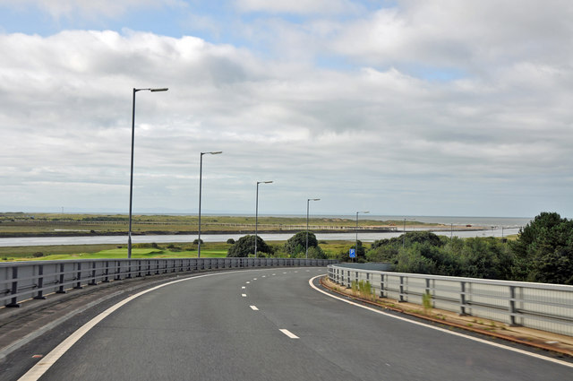 File:Approaching the A483 from the M4 - Briton Ferry - Geograph - 1459059.jpg