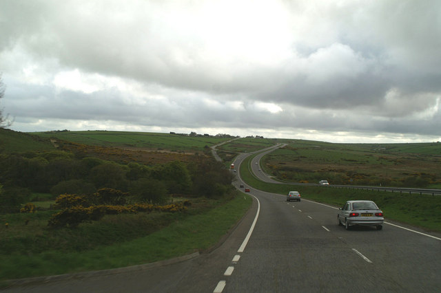 File:On the A30, approaching Jamaica Inn - Geograph - 169827.jpg