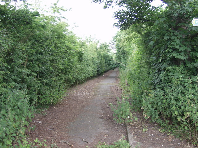 File:Track of the former A5 - Geograph - 188925.jpg