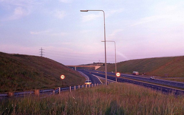 File:Junction 11 of the M27 in 1978 - Geograph - 2429360.jpg