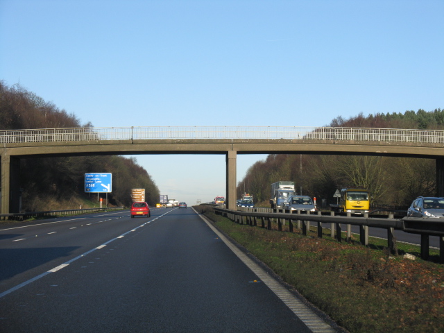 File:M6 Motorway - Overbridge Near Kingswood Bank - Geograph - 1630810.jpg