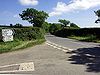 Road junction on the B3289 - Geograph - 443052.jpg