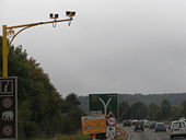 ANPR cameras at Kennford road works - Geograph - 1520347.jpg