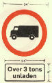 Lorries prohibited - phased out in 1975