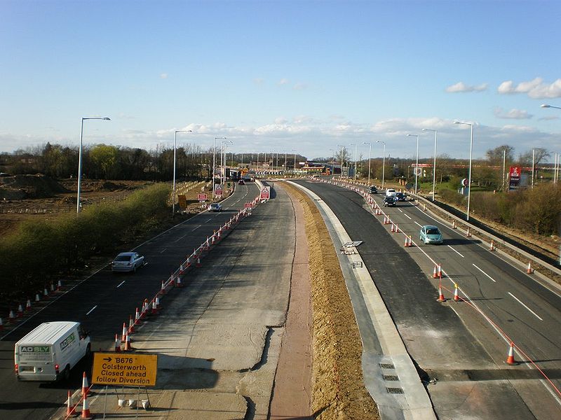 File:Wide view of works at Colsterworth roundabout - Coppermine - 22017.JPG