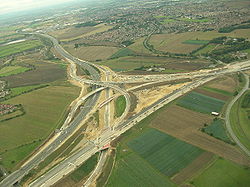 New Interchange A1(M) - M62 Ferrybridge - Geograph - 56468.jpg