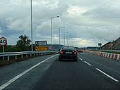 A1 SB contraflow section - Coppermine - 14598.JPG