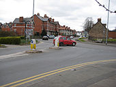 Eign Road junction with the A438, Hereford.jpg