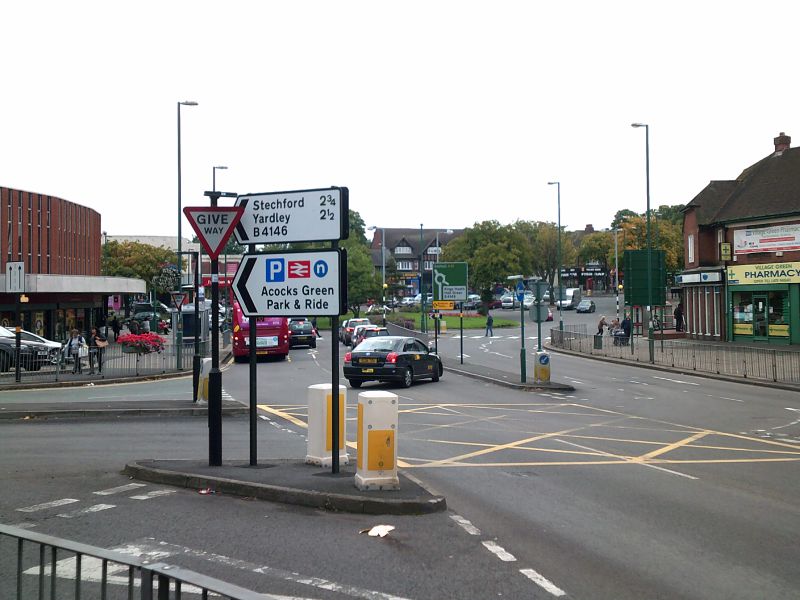 File:The A41 crossed by the B4146.JPG