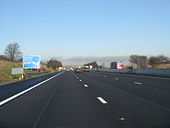 M6 Motorway - 1 Mile To Junction 13 - Geograph - 1630769.jpg