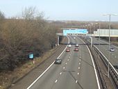 M5 north of Junction 1 at West Bromwich - Geograph - 1123131.jpg